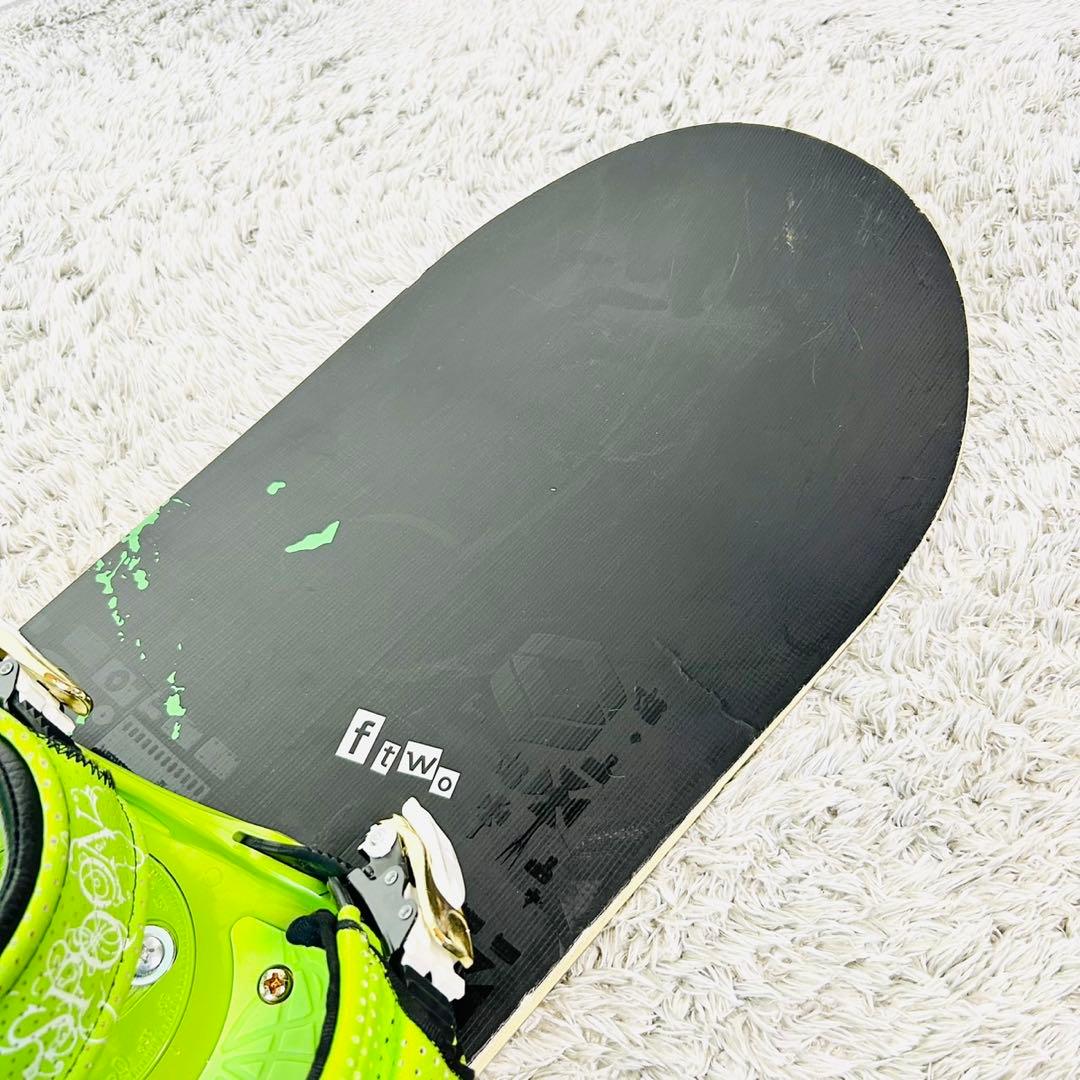 【初心者向け 】FTWO Black Deck メンズ スノーボード 152cm