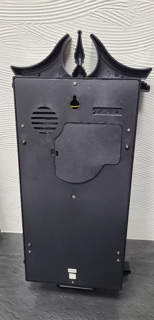 振り子付き黒壁掛け時計 CARNEVALE