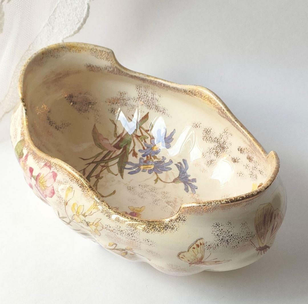 希少　美品　リュネビル　花器　　ソーシエール　フランスアンティーク