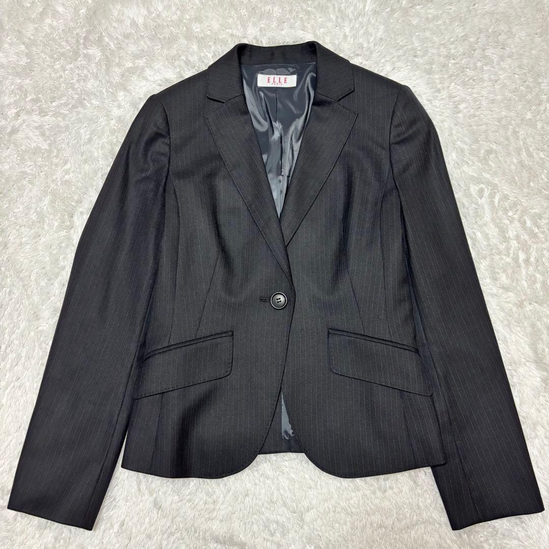 mimihi ELLE ブラック ストライプ シルク 3点セット