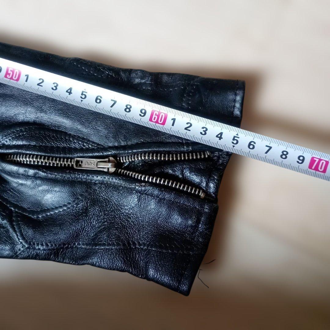 1点物ブラック雰囲気抜群！ヴィンテージ　カスタム　エイジング　バッファローレザー