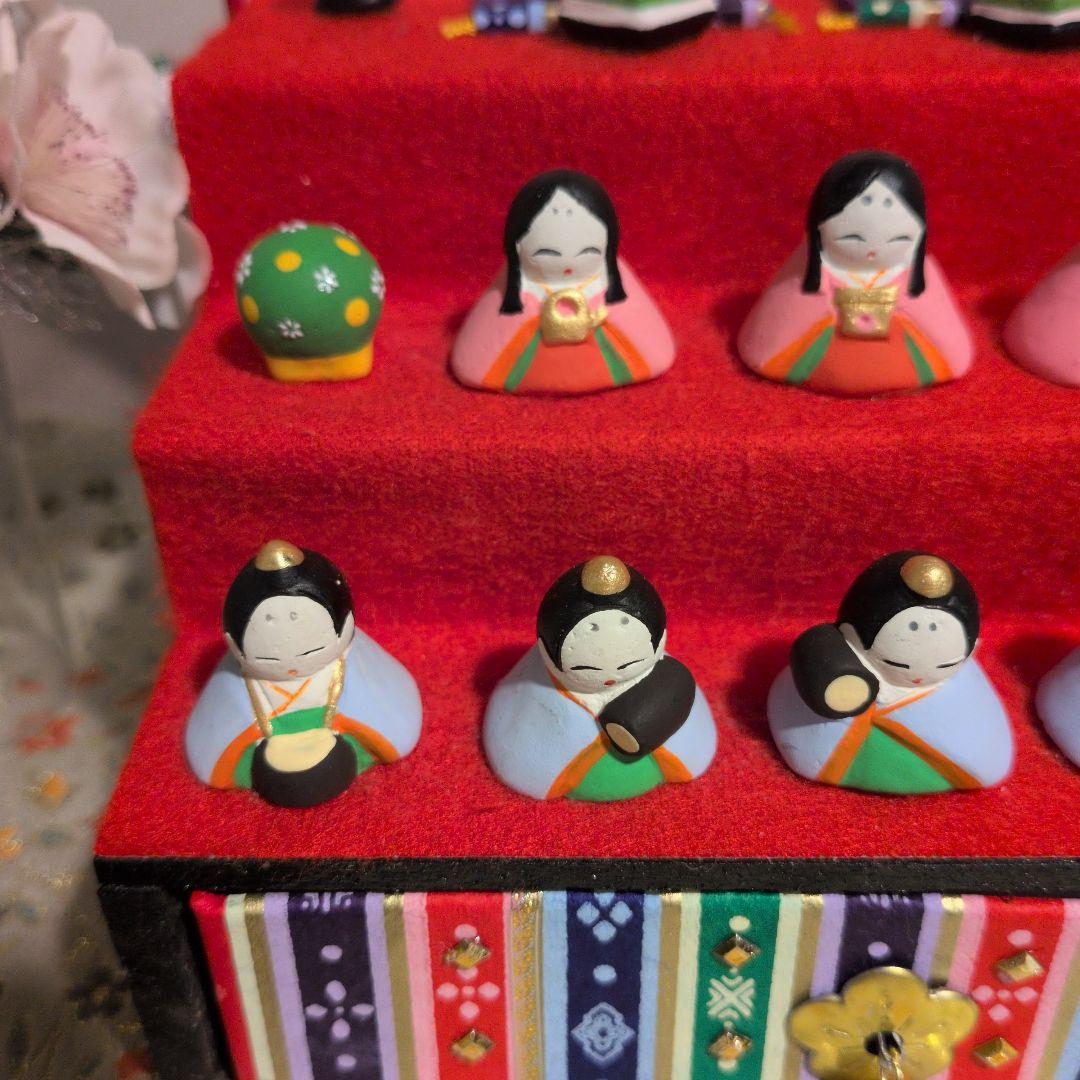 雛壇♥ミニひな壇　 雛人形セット 三段式　段飾り　お雛様　ひな祭り　お節句