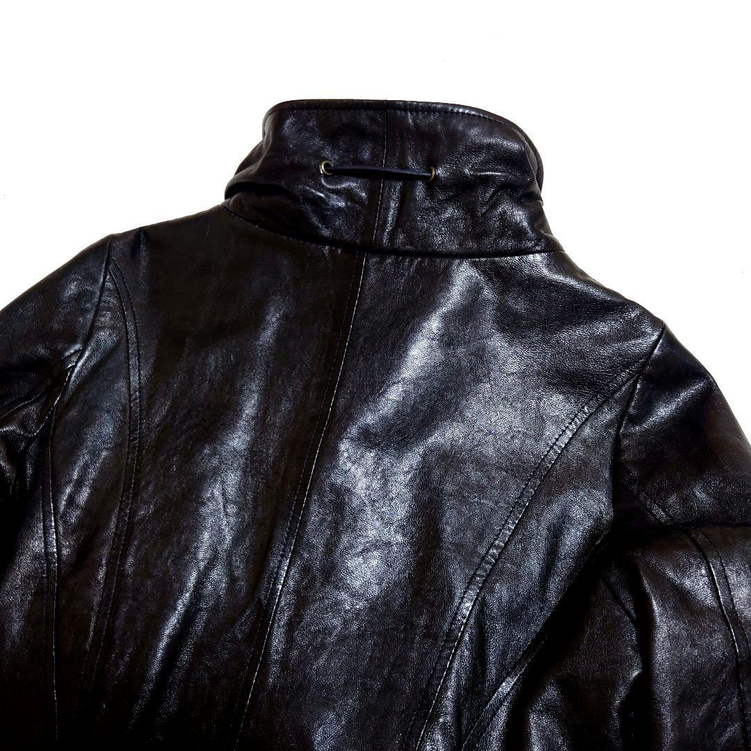 goa ラムレザージャケット 羊革 ブラウン フリーサイズ Y2K アーカイブ