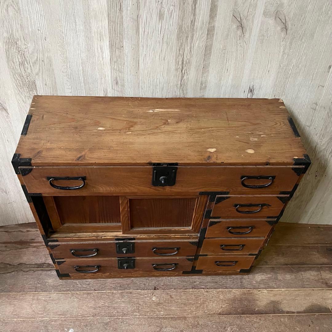 重ね箪笥 和製アンティーク 和箪笥 昭和レトロ アンティーク家具 古家具 収納