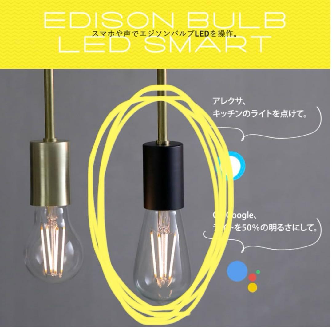 【新品未使用】5個 エジソンバルブLEDスマート