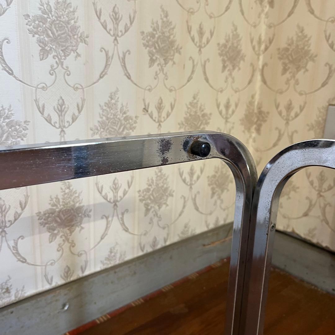 【アンティーク】昭和レトロ アイアンフレーム ガラステーブル センターテーブル