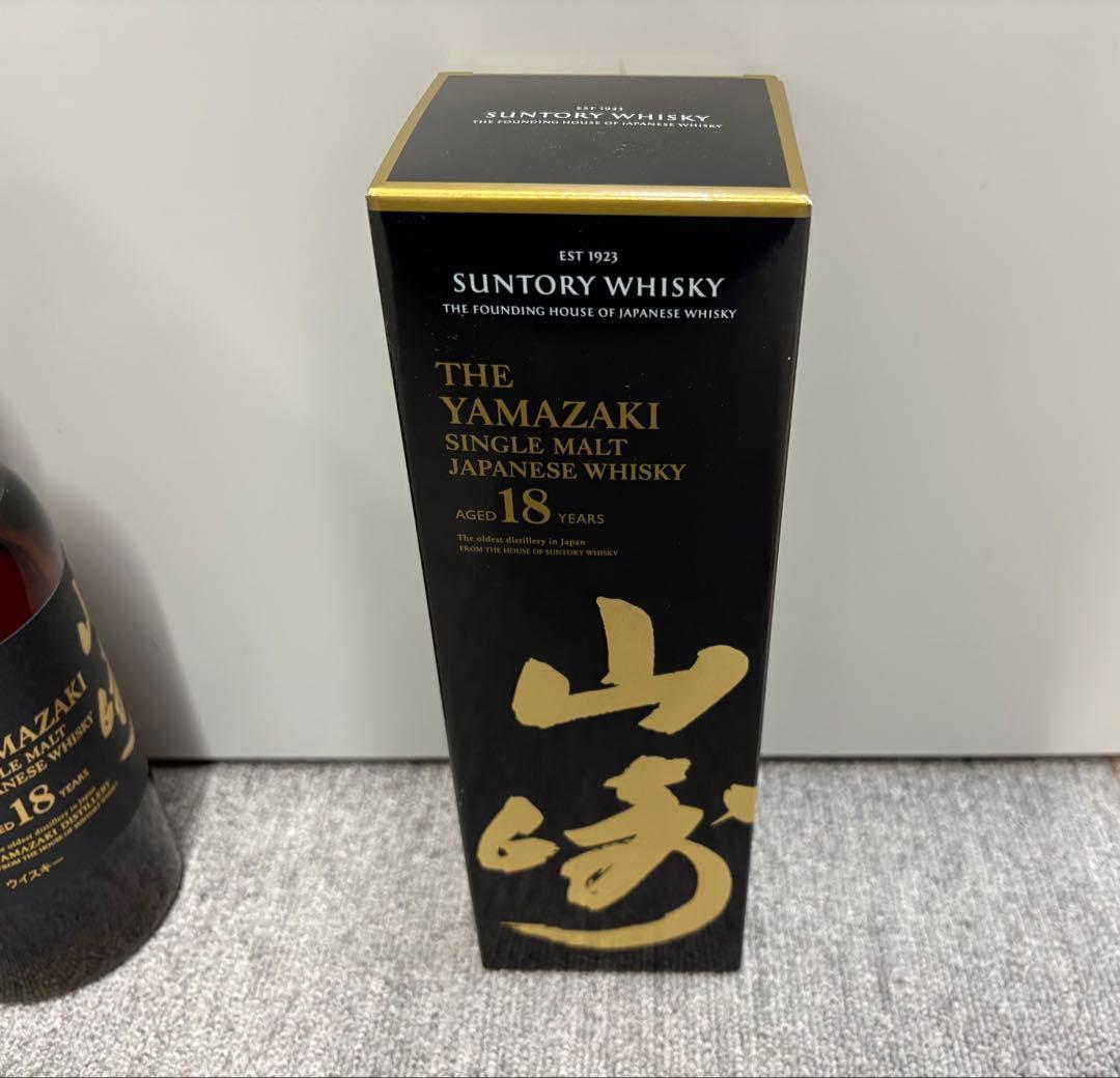 サントリー 山崎 18年 シングルモルト ウイスキー 700ml 未開栓