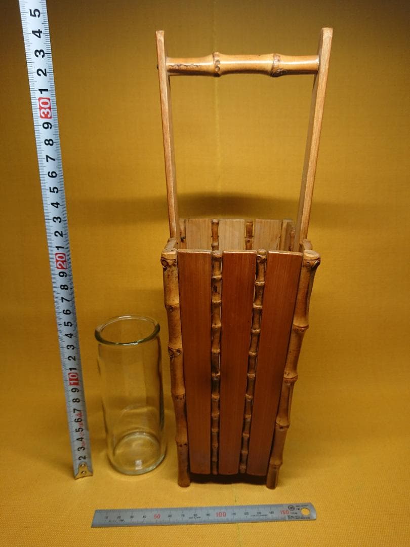 花器　竹細工　華道　茶道　オブジェ　置物　インテリア　工芸品　美術品　A1572