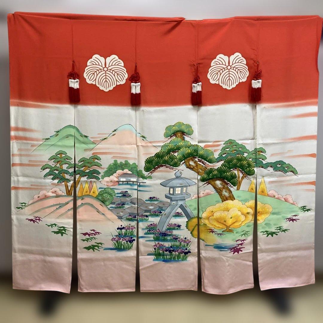 花嫁のれん　庭　灯篭　山　松