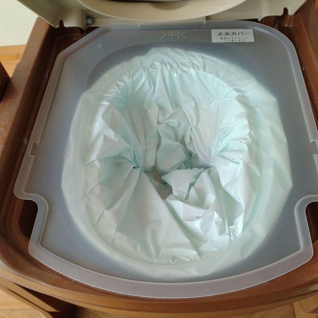 木製ポータブルトイレ ベージュ安寿