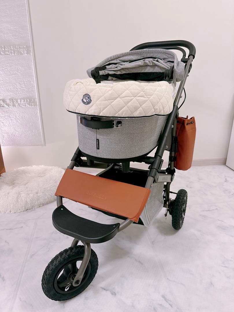 【美品】エアバギー　ドーム3 グレーツイード　レギュラー、アクセサリー多数