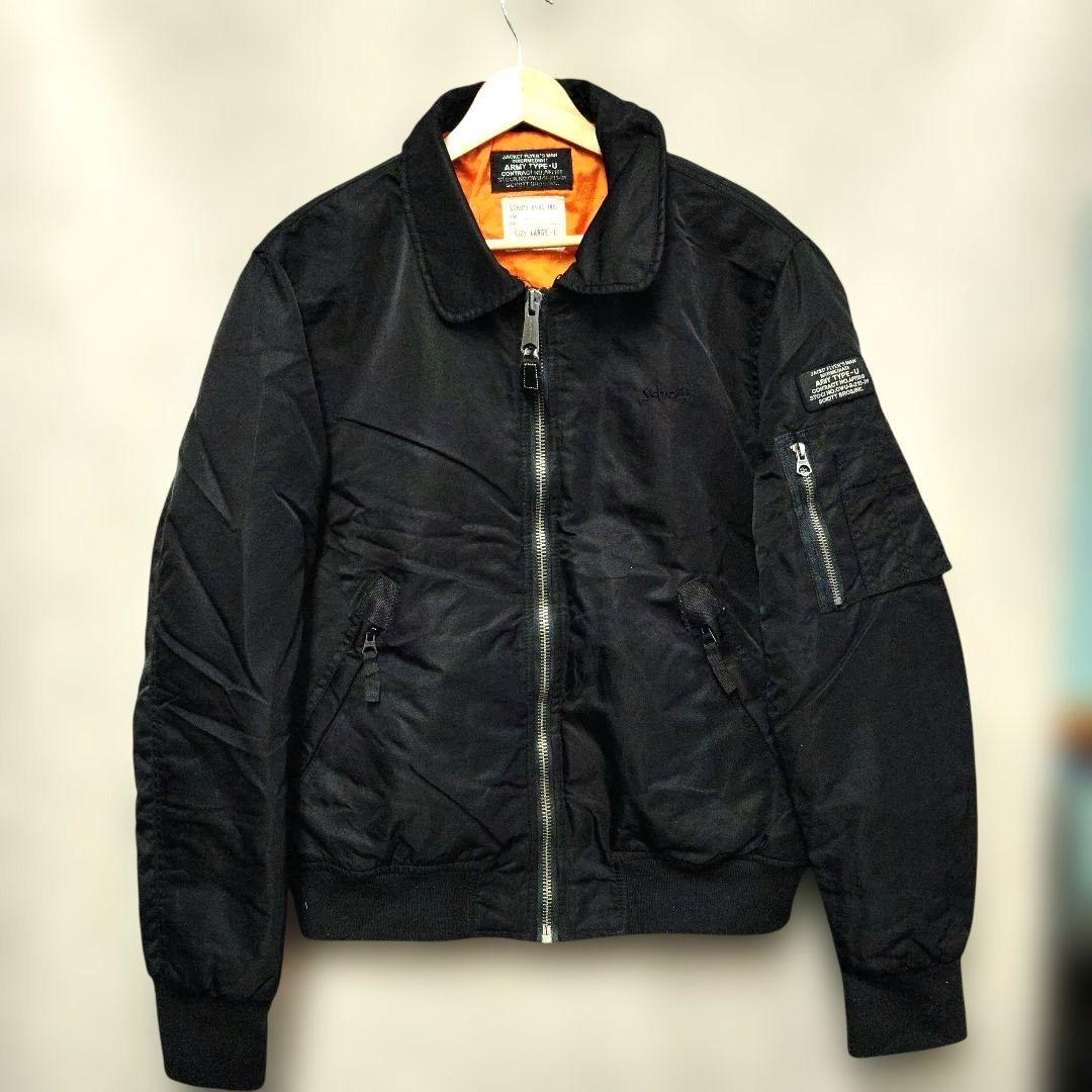 ショット Schott CWU MA-1 ジャケット Lサイズ ブラック