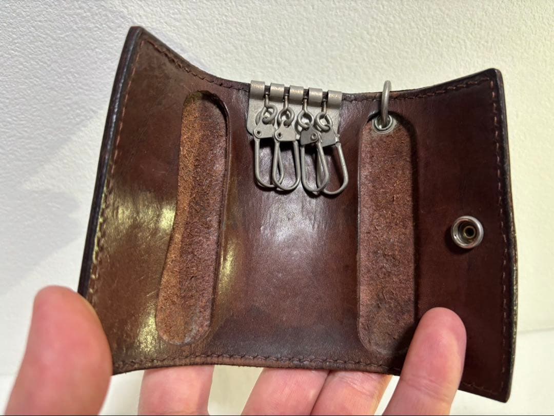 ALZUNI 長財布 バイカーズウォレット ブラウン メンズ アルズニ 中古