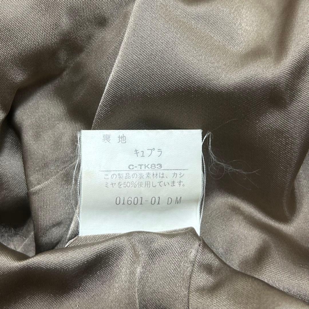 【美品】バーバリー カシミヤ ウール ステンカラーコート キャメル Mサイズ位