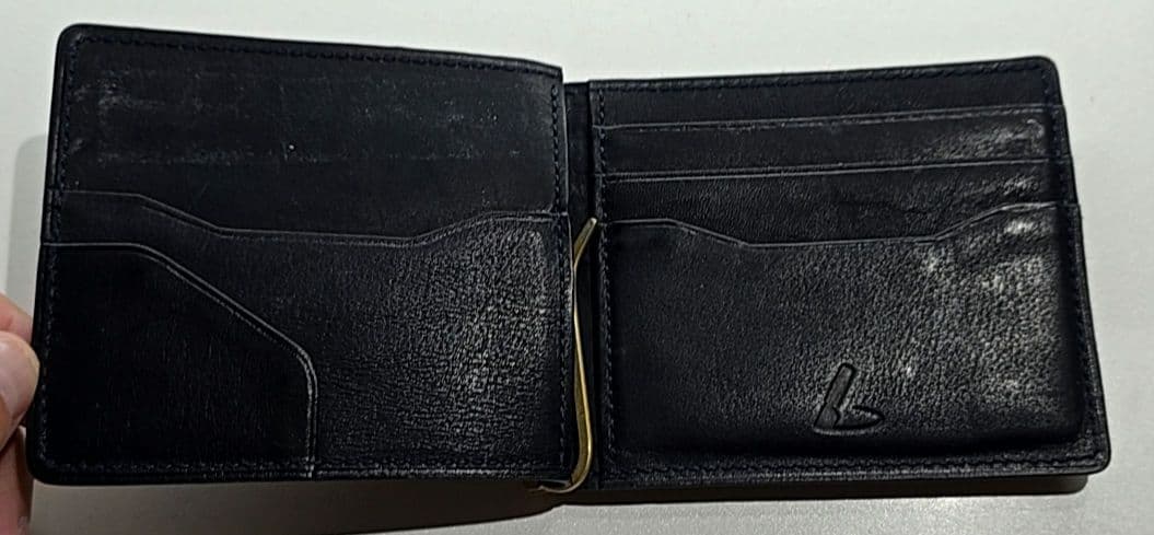 土屋鞄⭐ビークルマネークリップウォレット⭐ダークインディゴ