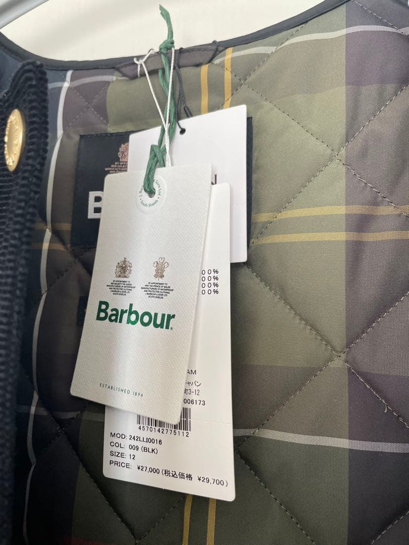 tamkmatサイズ12 Barbour （バブアー