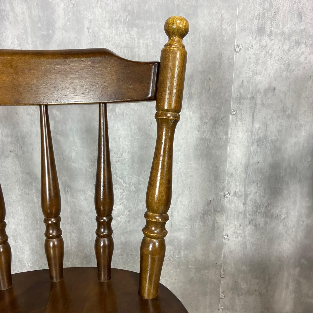 ウィンザーチェア ダイニングチェア 回転椅子アンティーク 2脚セット