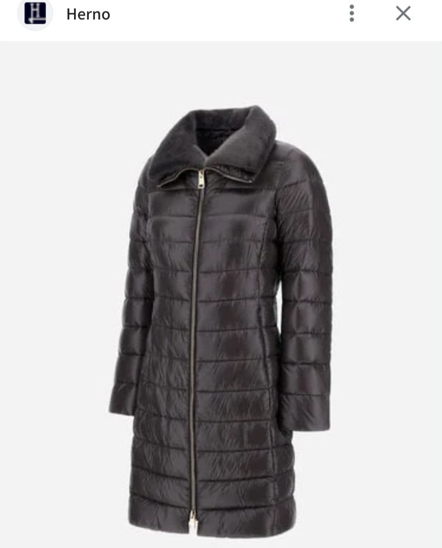 極美品★2024秋冬モデル ヘルノ ELISA ダウンコート ファー 46 XL