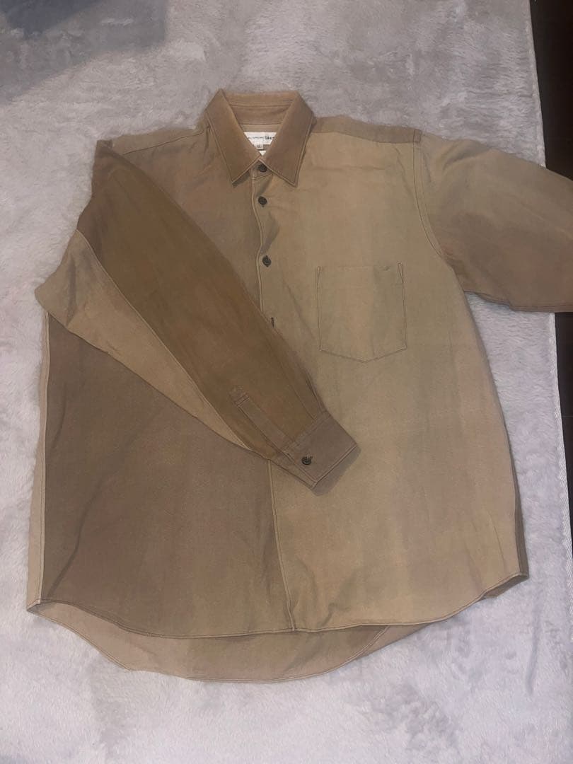 COMME des GARÇONS SHIRT 長袖シャツ S ベージュ
