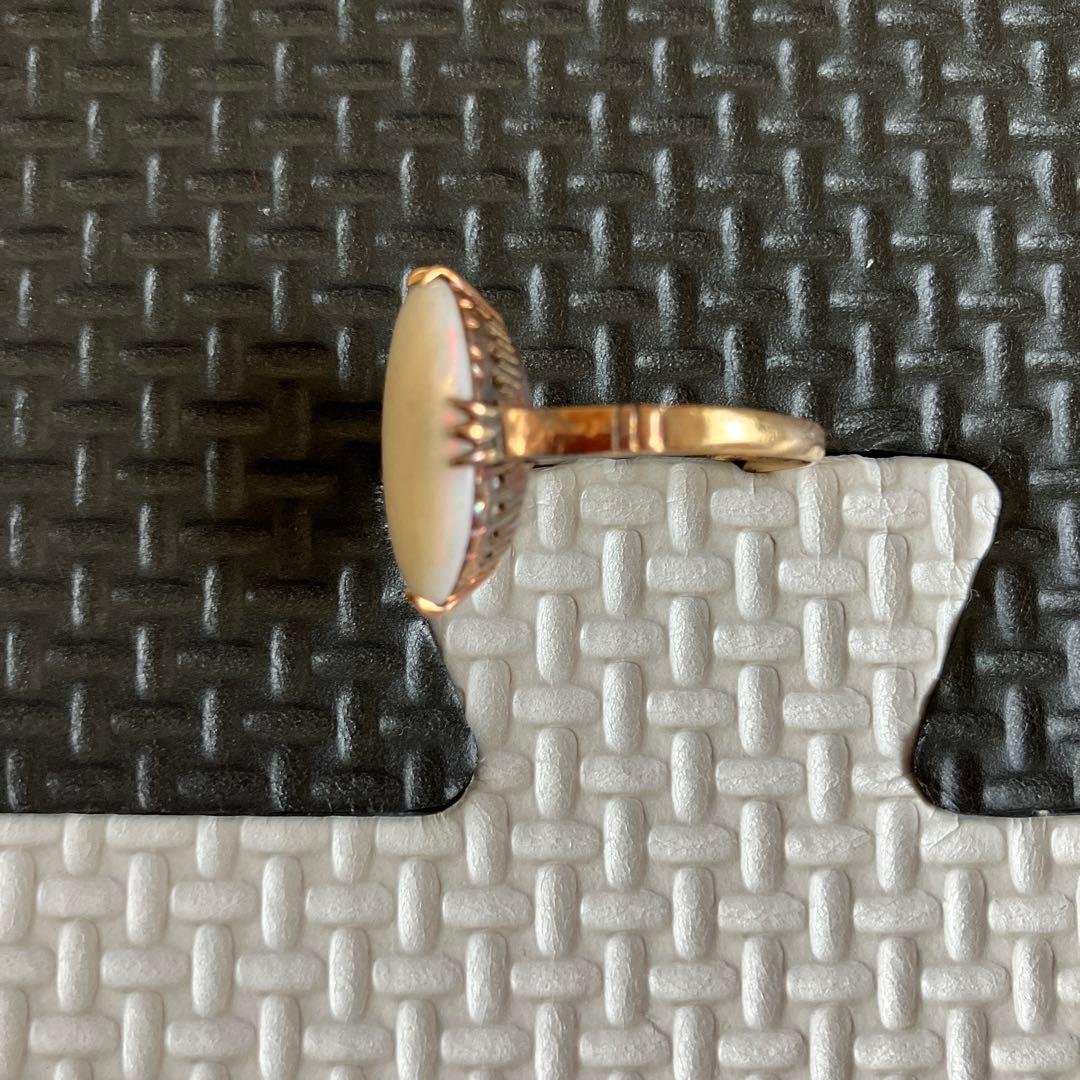 昭和レトロ　ヴィンテージ　アンティーク　指輪　リング　K18 ファッションリング