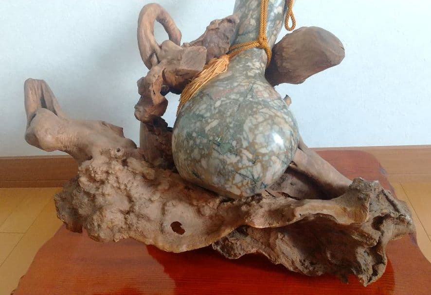 【1点物】希少 縁起物 瓢箪 ひょうたん 流木 天然流木