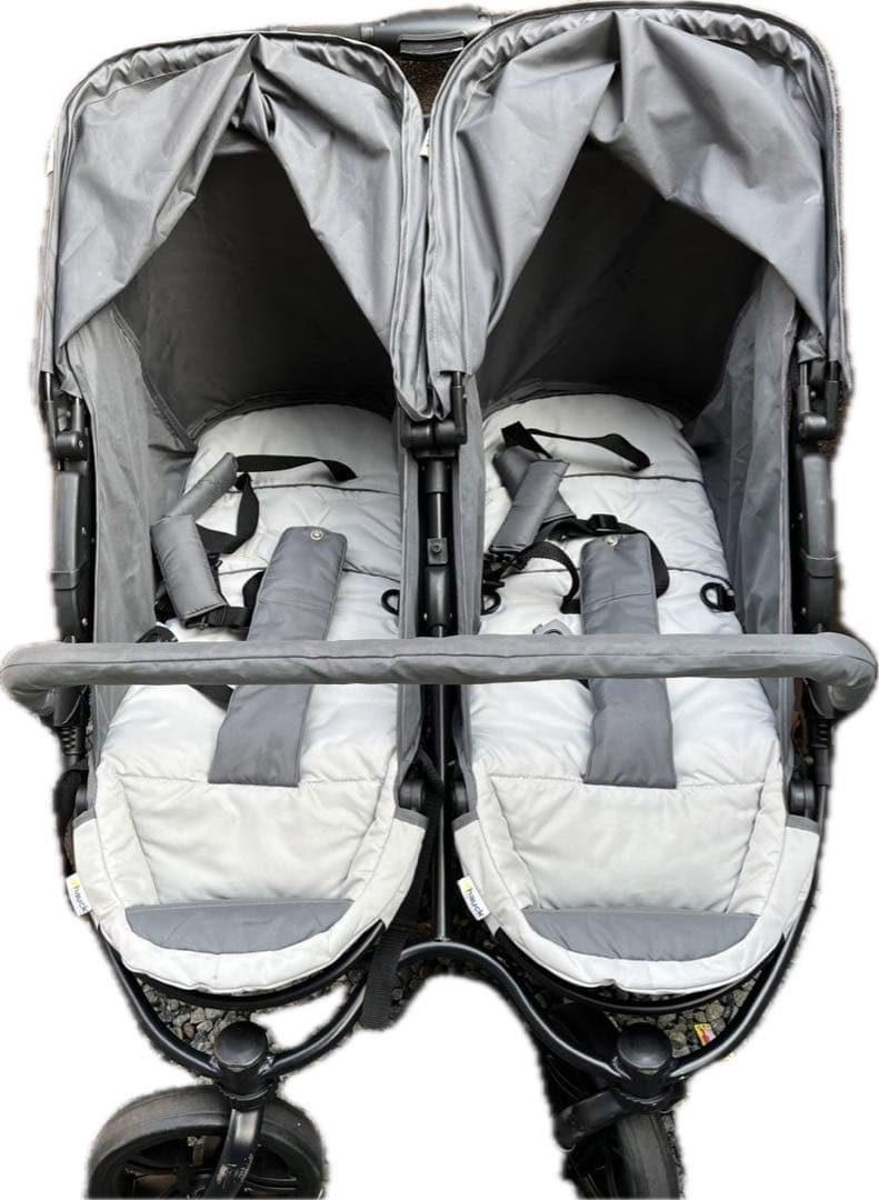 hauck ドイツ　双子ベビーカー　2人乗りベビーカー　荷重36kg