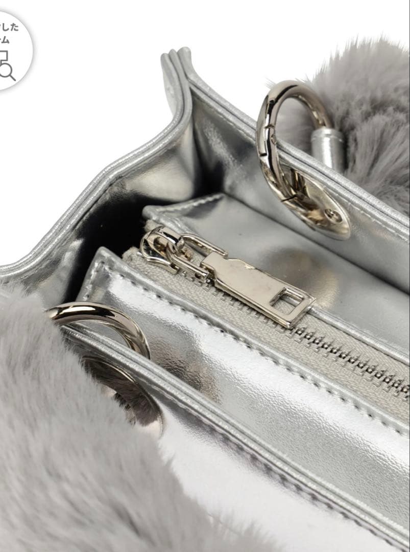 新品タグ付き　マスターバニー　フェイクファーハンドル　カートバッグ　白　ゴルフ