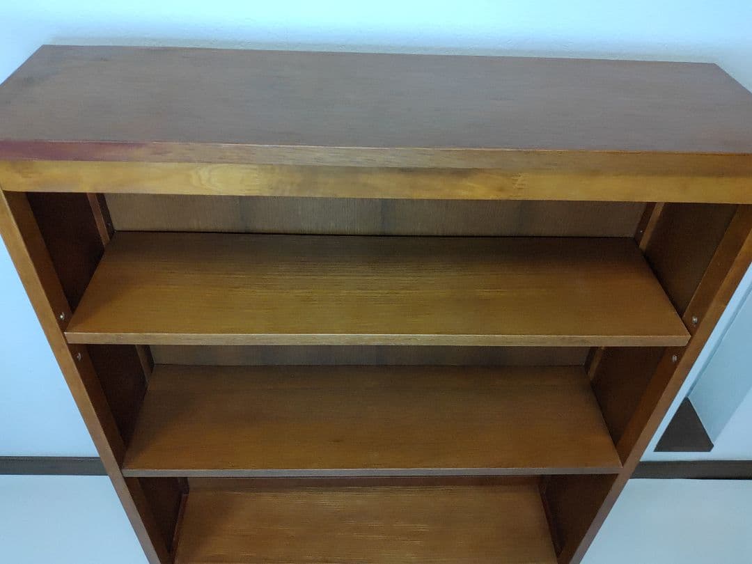 木製ブックシェルフ 3段 hommage ブックシェルフ ウッドシェルフ