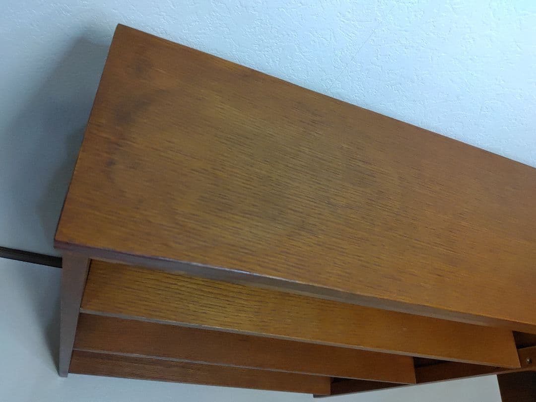 木製ブックシェルフ 3段 hommage ブックシェルフ ウッドシェルフ