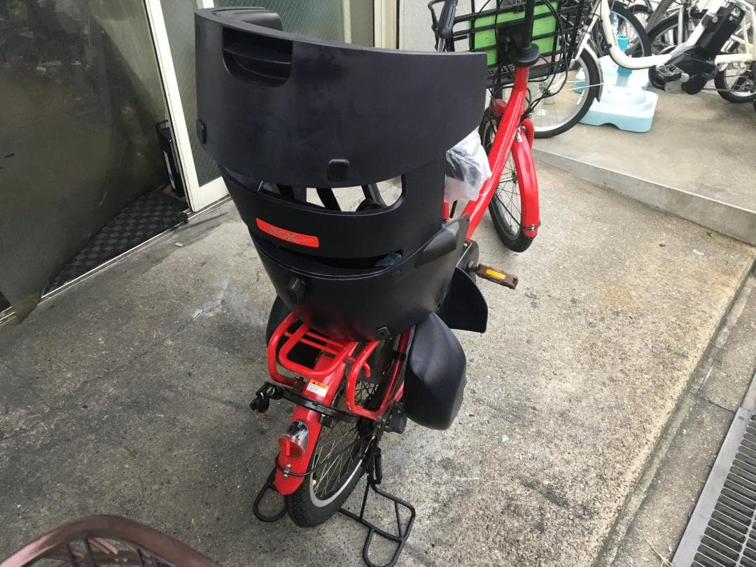 地域限定送料無料　パスバビーアン　子供乗せ　12,3AH　赤　神戸　電動自転車