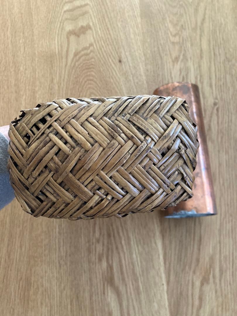 【茶道具】魚籠花入　松本みすず細工