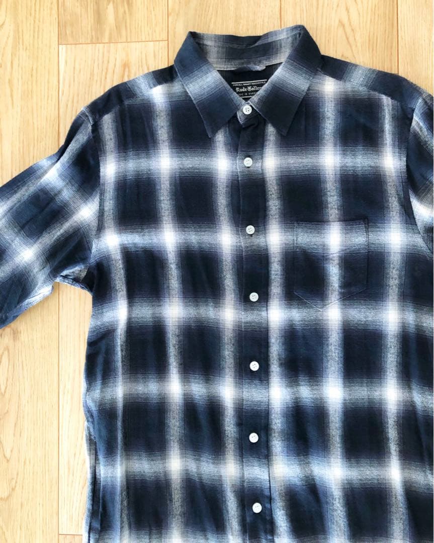 RUDE GALLERY チェックロングシャツ　ルードギャラリー　長袖シャツ