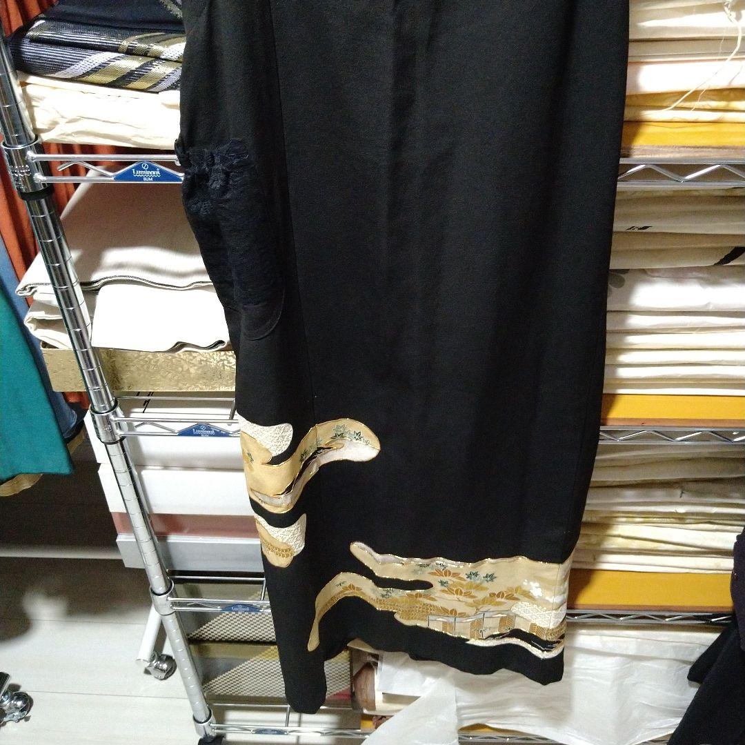 和柄　和装　エプロン　高級　エ