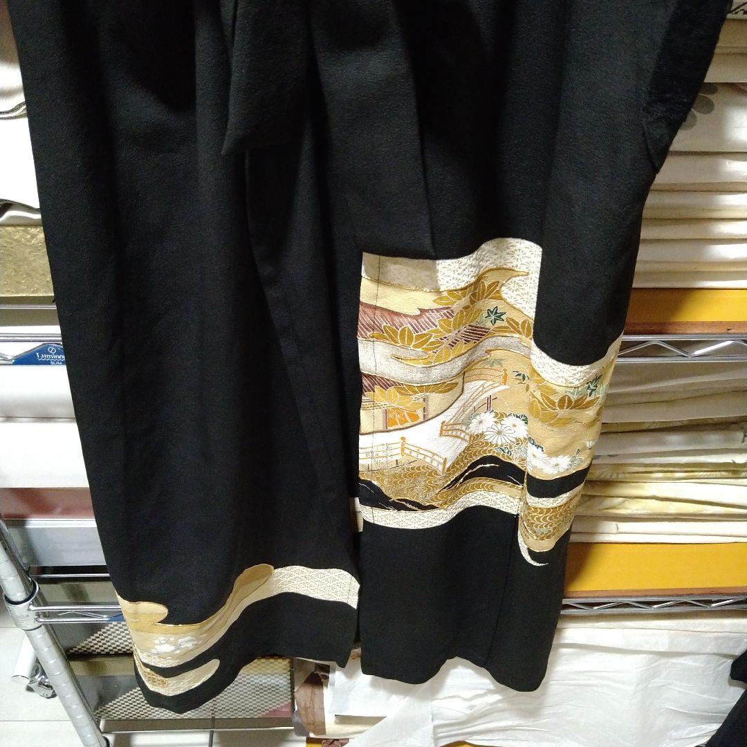 和柄　和装　エプロン　高級　エ