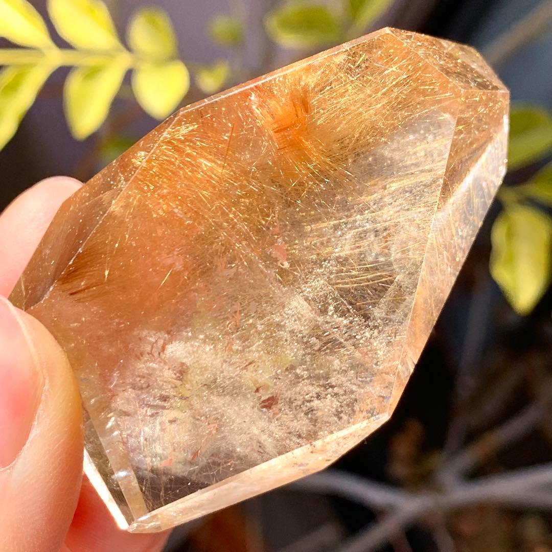 ゴールドルチルクォーツ　フリーフォーム　ブラジル産　天然石