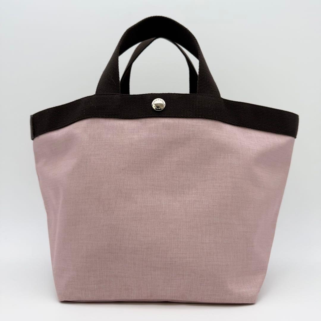 【極美品】エルベシャプリエ 707C ナイロン舟型トート M タマラ×モカ