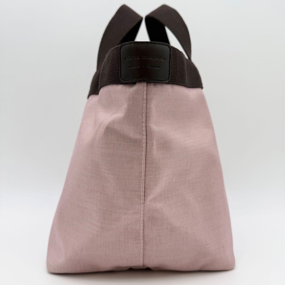 【極美品】エルベシャプリエ 707C ナイロン舟型トート M タマラ×モカ