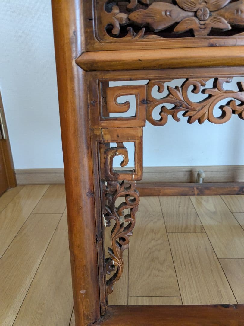 レトロ 中華椅子　中国美術　唐木　アンティーク　ヴィンテージ　唐木椅子　中国家具