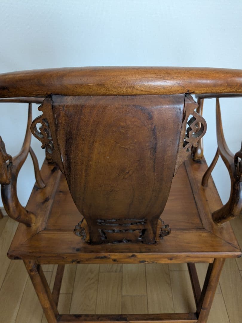 レトロ 中華椅子　中国美術　唐木　アンティーク　ヴィンテージ　唐木椅子　中国家具