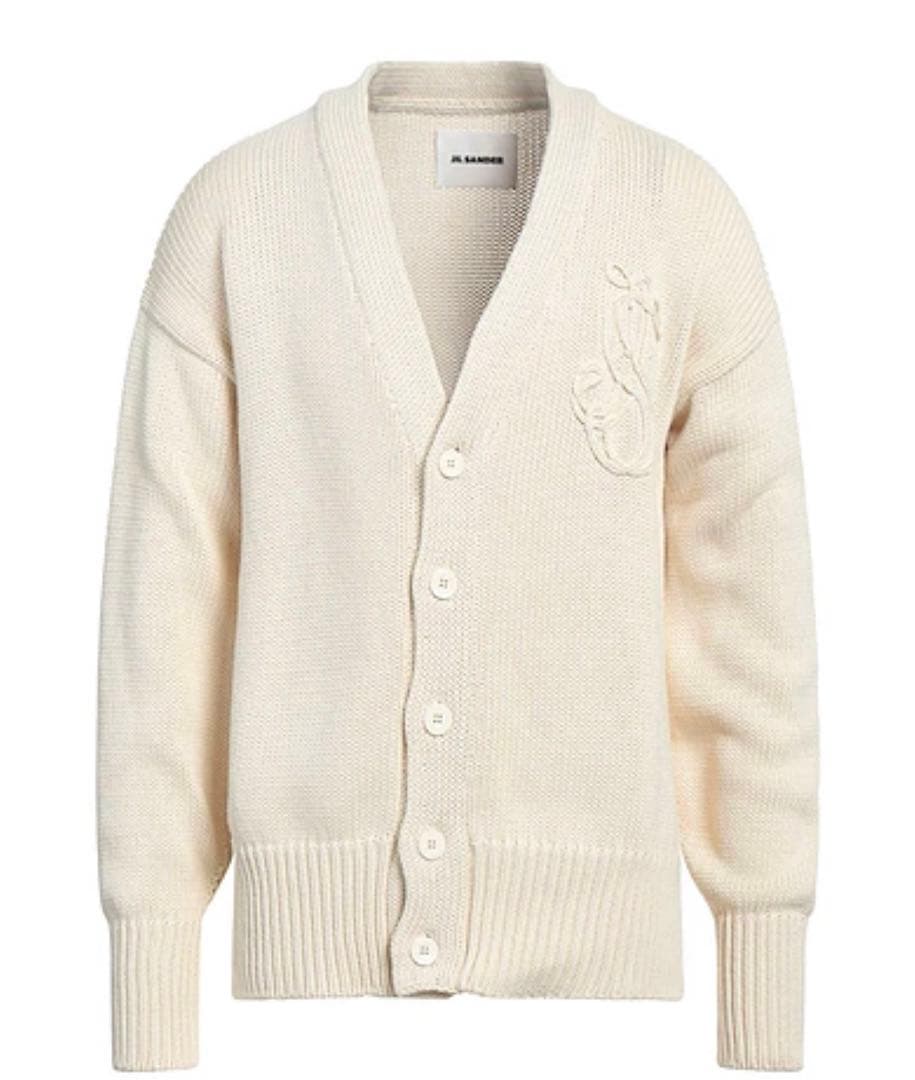 （りんりん）JIL SANDER ロゴ刺繍カーディガン
