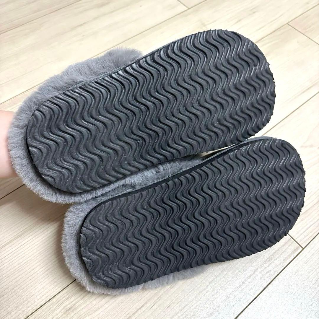 Racbaki ファーサボ　グレー　ラクバキ　M 矯正靴