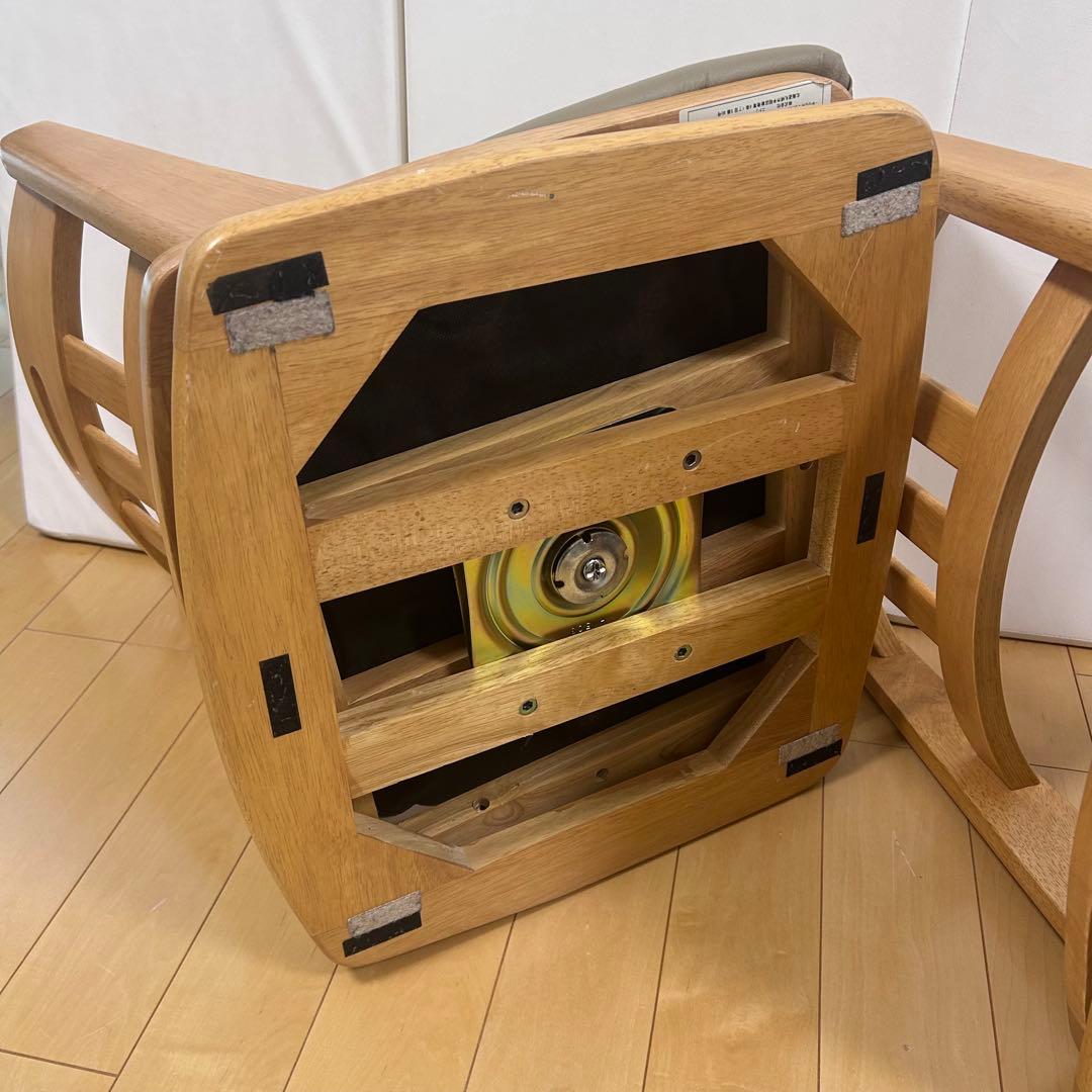 ニトリ　NITORI 天然木　回転座椅子　こたつチェア　2脚セット