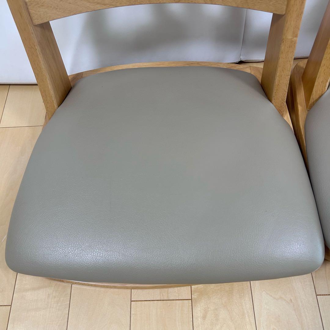 ニトリ　NITORI 天然木　回転座椅子　こたつチェア　2脚セット