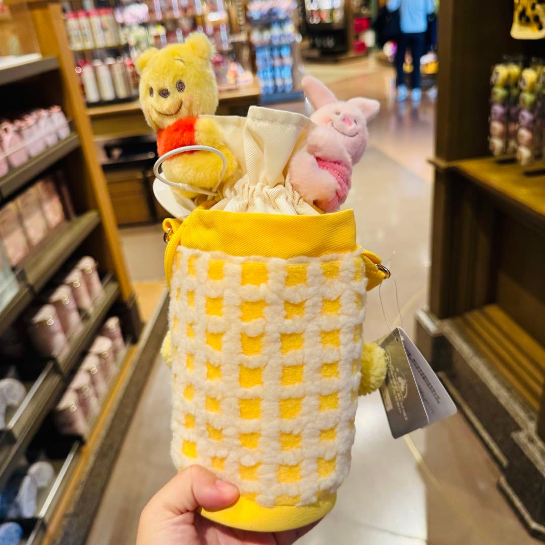 上海ディズニー　プーさんandピクレッド　ステンレスボトル　カバー水筒セット