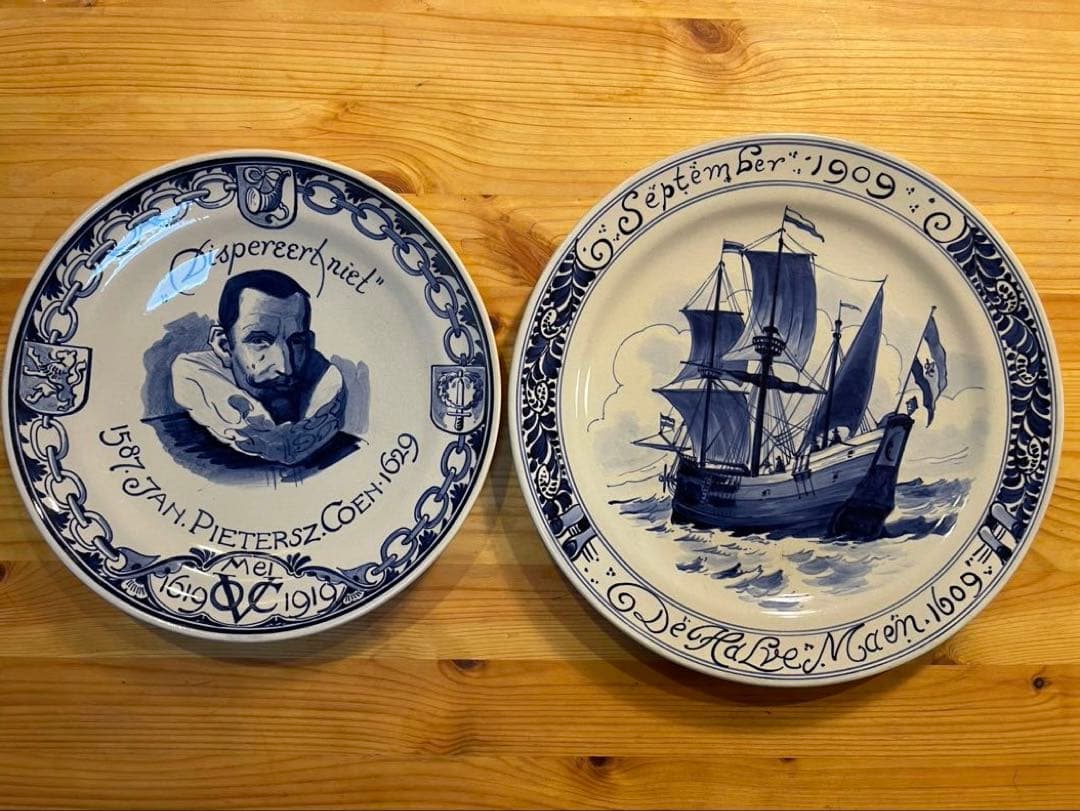 カ*ブ様  Delft ロイヤルデルフトVOC記念プレート壁掛け皿 2