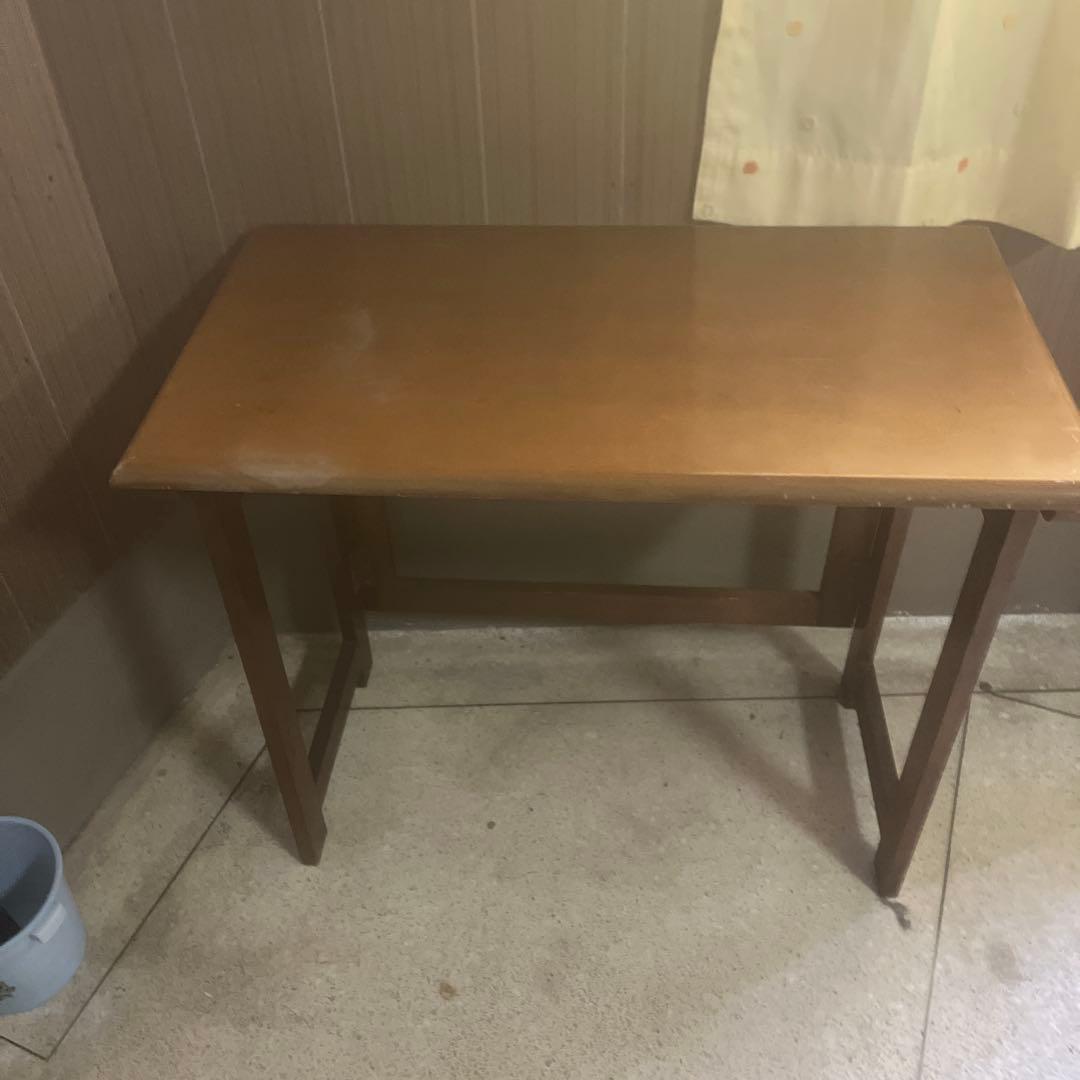 木製 長方形テーブル 使用感あり