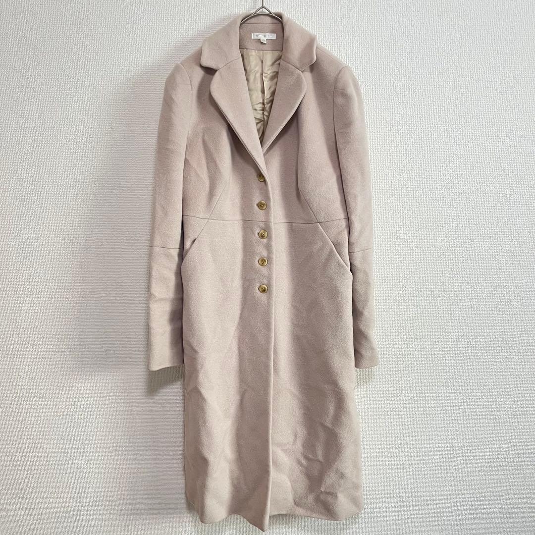 PAULE KA ベージュ ロングコート ボタン付き サイズ40 美品