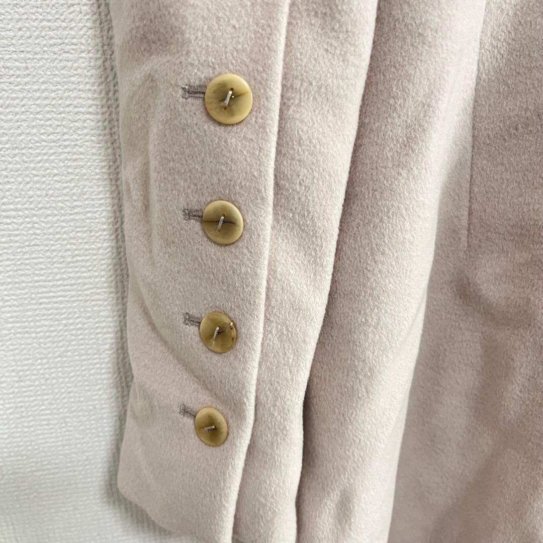 PAULE KA ベージュ ロングコート ボタン付き サイズ40 美品