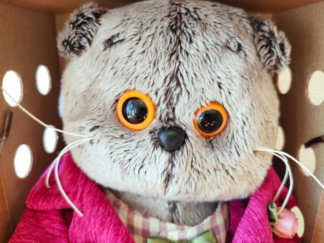 【BBB101】22cm ブディーバーサ ぬいぐるみ バーシック　蝶ネクタイ