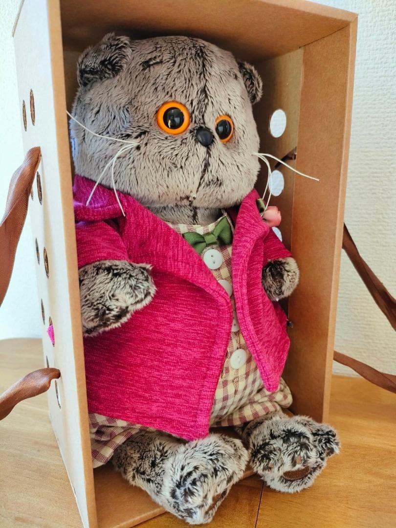 【BBB101】22cm ブディーバーサ ぬいぐるみ バーシック　蝶ネクタイ